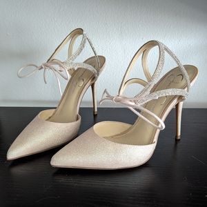 Pink Glitter Jessica Simpson Heels